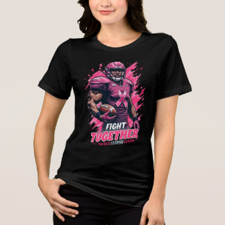 Pink Out Tackle Breast Cancer Awareness Football Tri-Blend Shirt