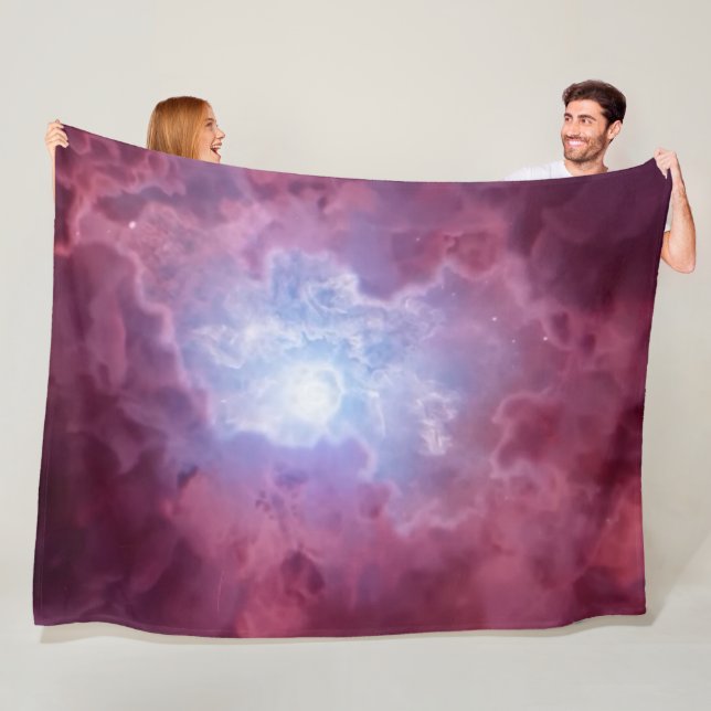 PINK OUTER SPACE FLEECE BLANKET (In Situ)