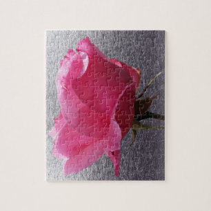 pink over grey jigsaw puzzle