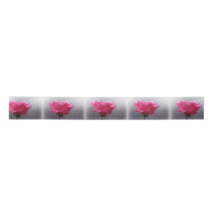 pink over grey satin ribbon