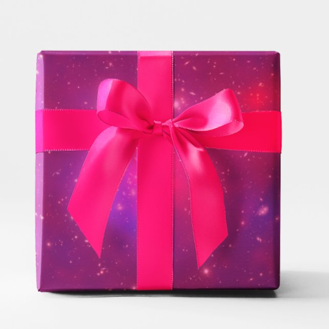 Pink Overlay Galaxy Cluster Wrapping Paper (Pink Overlay Galaxy Cluster Wrapping Paper)