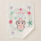 Pink Owl Baby Girl Stats Watercolor Wreath