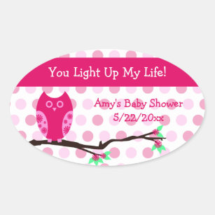 Baby shower candle stickers