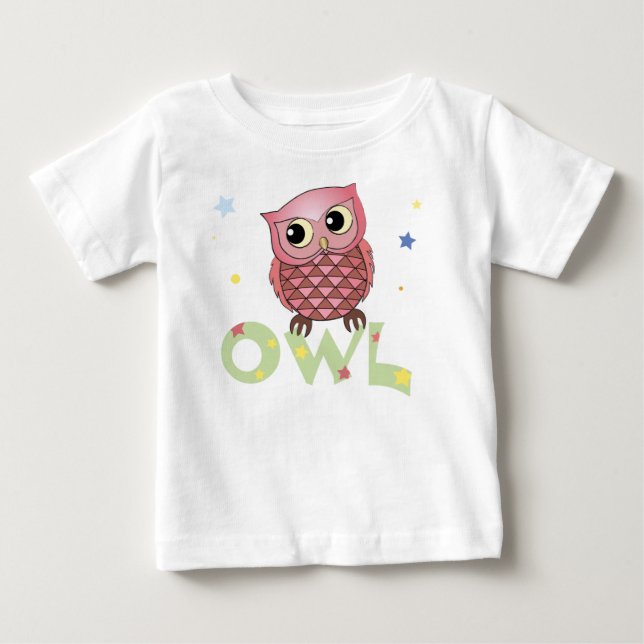 Pink Owl Infant shirts (Front)