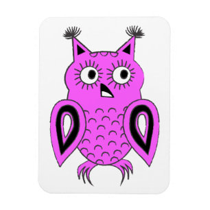 Pink Owl Magnet