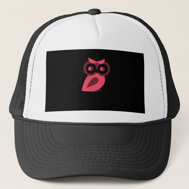 Pink Owl Trucker Hat (Front)