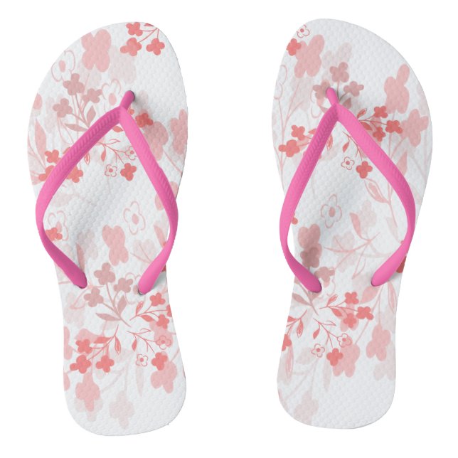 Pink Pair of Flip Flops (Footbed)
