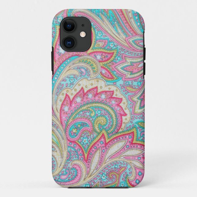 Pink Paisley Case-Mate iPhone 5 Case-Mate iPhone Case (Back)