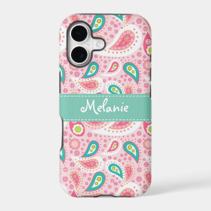 Pink  Paisley iPhone Monogram Custom