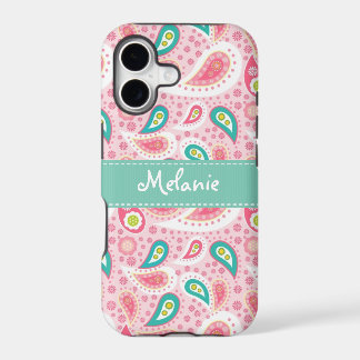 Pink Paisley iPhone Monogram Custom