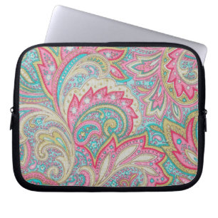 Pink Paisley Laptop Sleeve