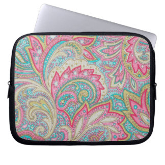 Pink Paisley Laptop Sleeve