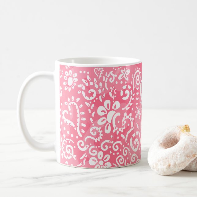 Pink Paisley Mug (With Donut)