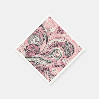 Pink Paisley The Home Studio Napkin