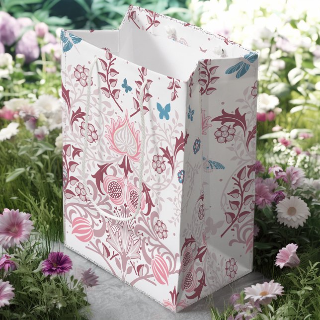 Pink Palette William Morris Design Medium Gift Bag (Creator Uploaded)