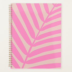 Pink Palm Leaf Planner
