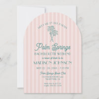 Pink Palm Springs Pastel Beach Bachelorette Weeken