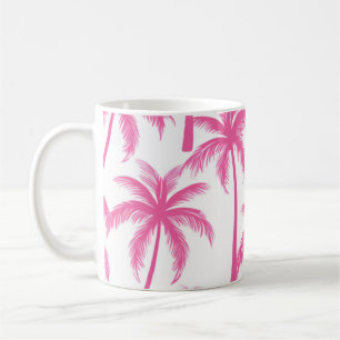 Pink Palm Trees Coffee Mug
