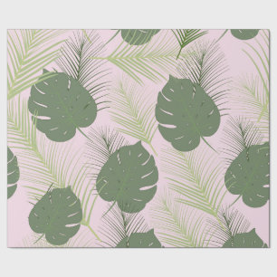 Pink Palm Wrapping Paper