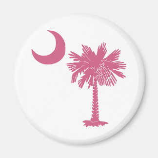 Pink Palmetto Moon Magnet