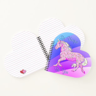 Pink Palomino Horse (pastel rainbow) Notebook