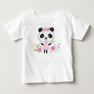 Pink Panda Adorable Girly T-shirt