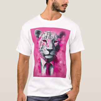 Pink Panther T-Shirt with Suit Design
