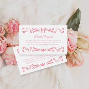 Pink Papel Picado Books for Baby Enclosure Card