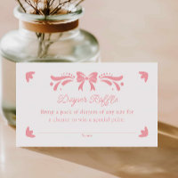 Pink Papel Picado Diaper Raffle Ticket