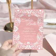 Pink Papel Picado Mexican Baby Shower