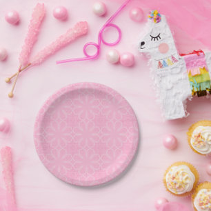 Pink Paper Plate