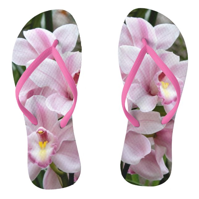 Pink Paradise Flip Flops (Footbed)