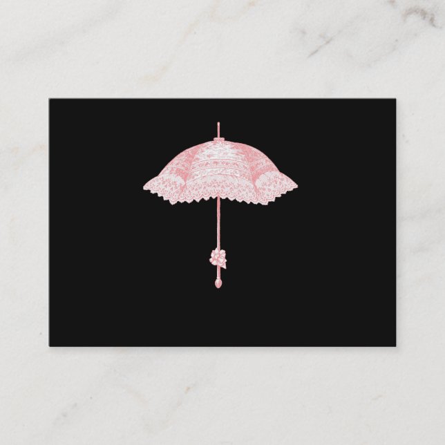 Pink Parasol Business Card (Front)