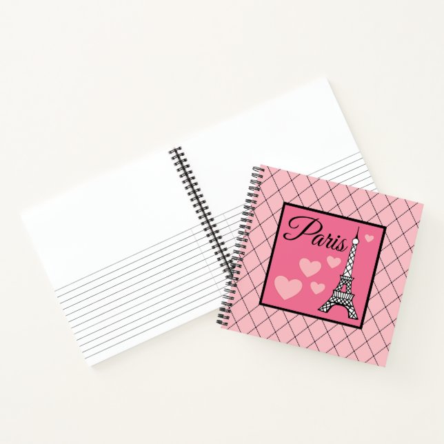 Pink Paris Art Sketchbook  Notebook (Inside)