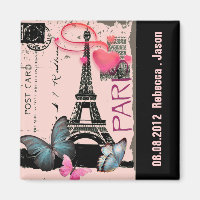 pink paris eiffel tower destination wedding