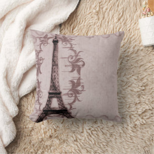 Pink Paris Grunge American MoJo Pillow