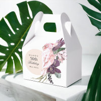 Pink Parrot Boho Tropical 50th Birthday Party