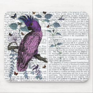 Pink Parrot Mouse Mat