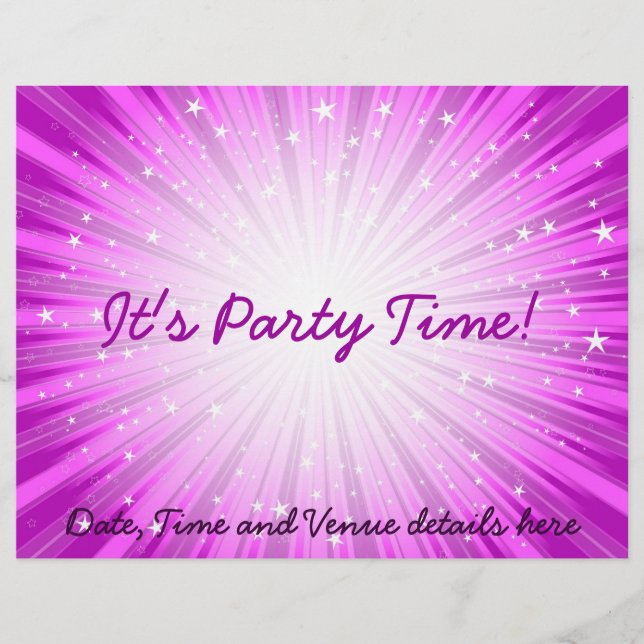 Pink Party flyer (Front)