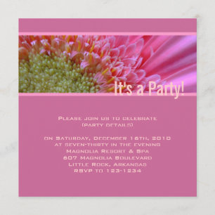 Pink Party Invitation