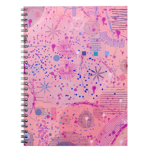 Pink Party Maximalist Art Notebook (Front)