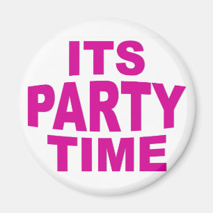 Pink Party Time Magnet
