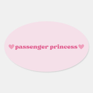Pink Passenger Princess Sticker - Fun Girly Design