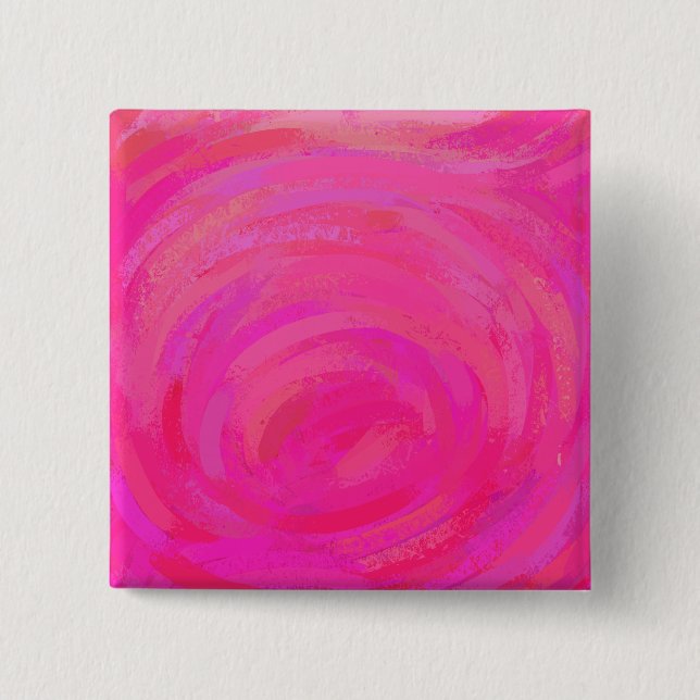 Pink Passion 15 Cm Square Badge (Front)