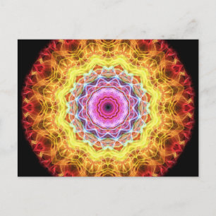 Pink Passion  kaleidoscope Postcard