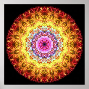 Pink Passion kaleidoscope Poster