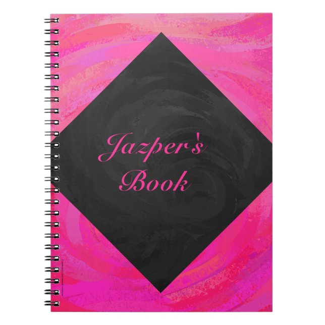 Pink Passion Personalised Notebook (Front)