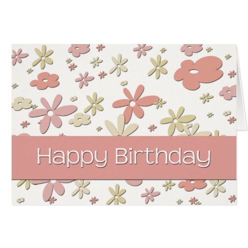 Pink Pastel • Birthday Card | Zazzle