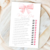 Pink Pastel Bow Mummy Or Daddy Guess Who Game