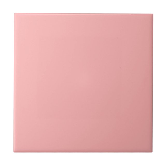 Pink Pastel Colour Solid Plain Tile (Front)